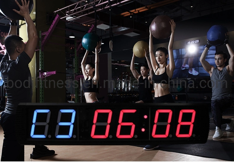 Hot Sell Flat Digital Gym Timer Crosfit LED Power Timer 6 Digits Digital Gym Timer