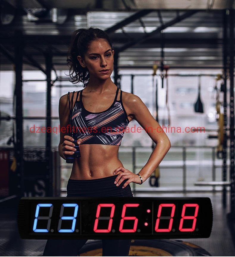 LED Six Digital Countdown Clock Gym Digital Training Timer