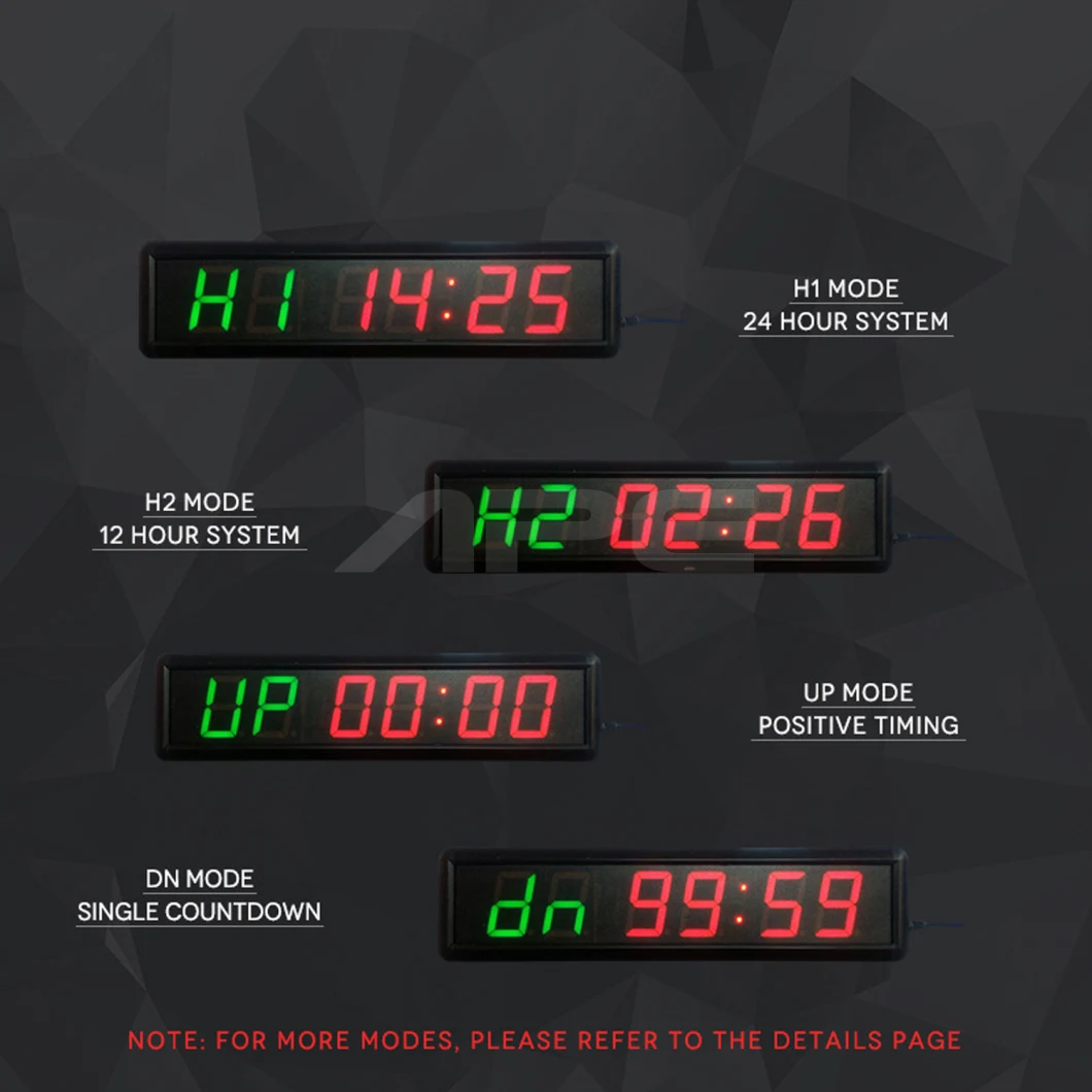 Ape Fitness 4 Inch 6 Digit Best LED Digital Crossfit Gym Clock Gym Timer