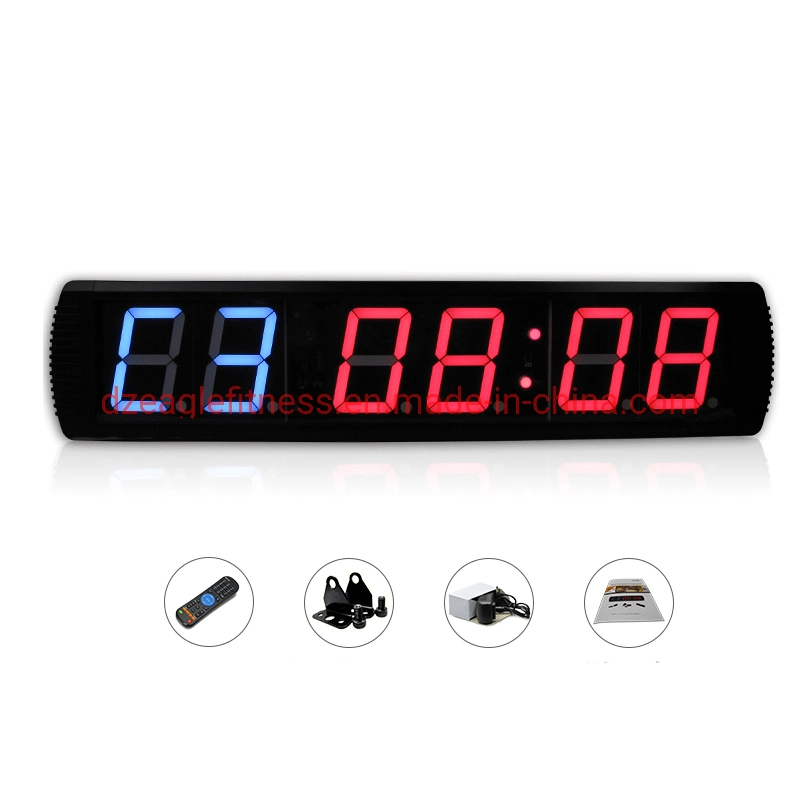 LED Six Digital Countdown Clock Gym Digital Training Timer
