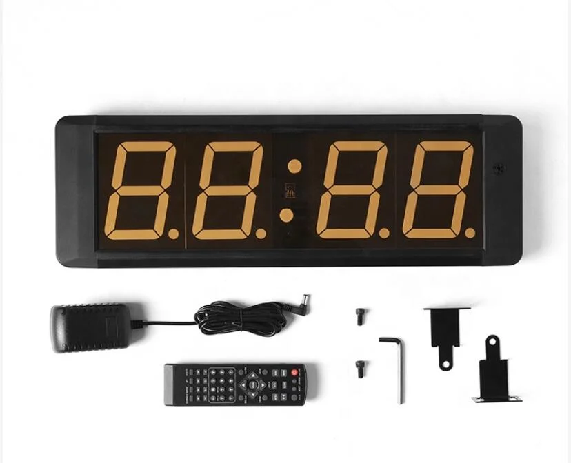 4 Digit 4 Inch LED Large Display Crossfit Digital Timer Tabata Training Clock