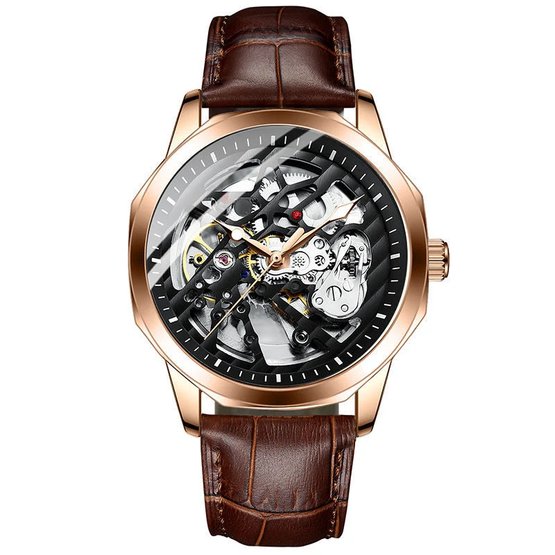Custom Logo Watch From China Factory Alloy Material Water Resistant Feature Wrist Men Watch Luxury Mechanical Clock