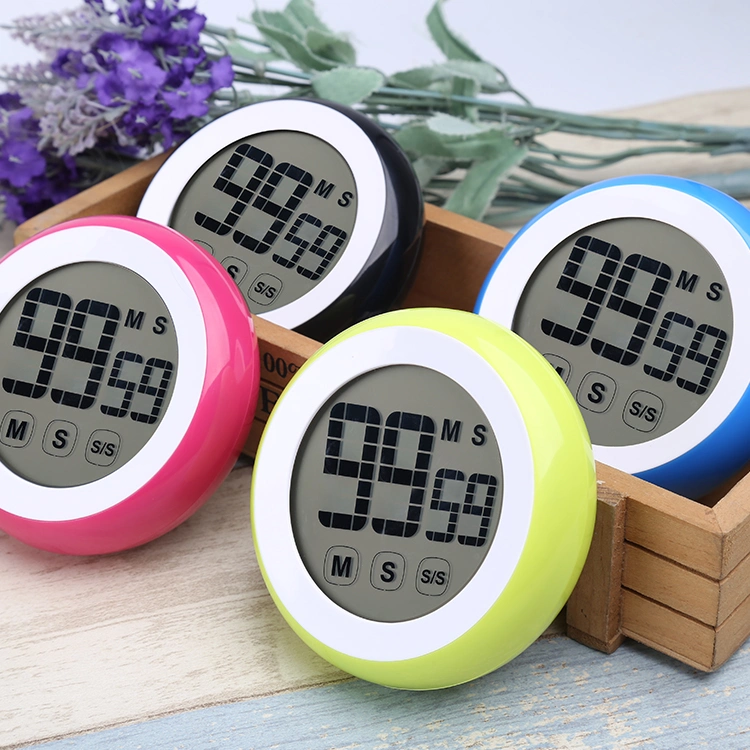 Factory Colorful Digital Kitchen Timer with LED Display for Food, Cooking, Game, Fitness