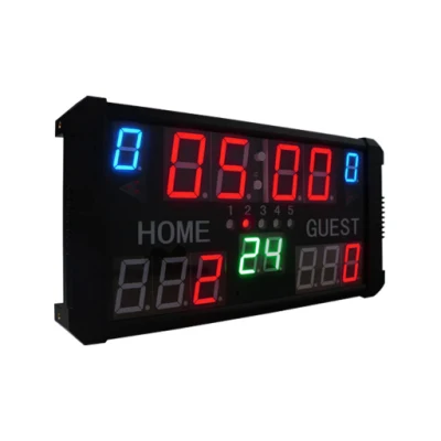 Cheaper Score Board Electronic Gymnastics Portable LED Digital Basketball Scoreboard with Shot Clock