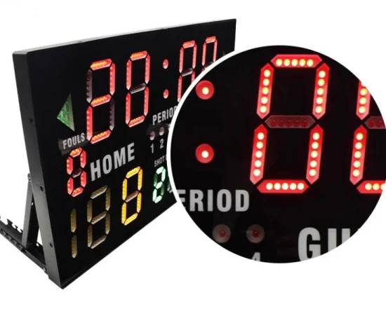 Rechargeable Basketball LED Scoreboard Portable Electronic LED Digital Scoreboard