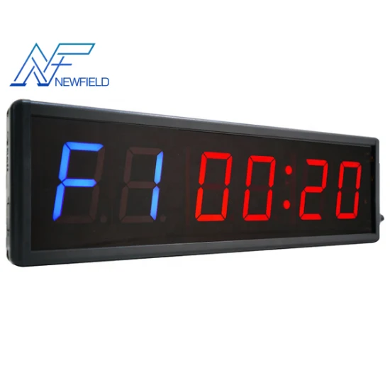 Newfield Gym Power Timer Digital Countdown LED Clock with Stopwatch for Home Gym Garage Fitness Interval Training Emom Tabata Boxing