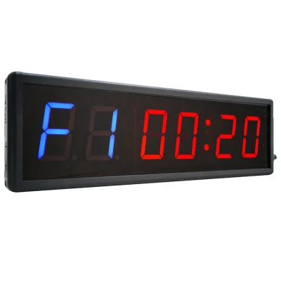 LED Wall Timers Fitness Training Gym Timer Count Down/up Clock Stopwatch for Home Gym Workouts Fitness