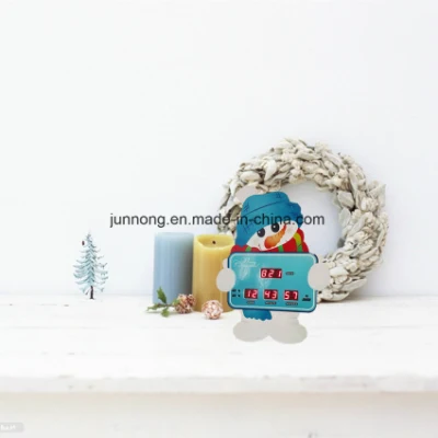 Snowman Design LED Digital Christmas Gift Countdown Desk Alarm Clock