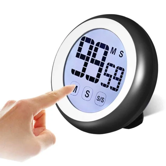 Factory Colorful Digital Kitchen Timer with LED Display for Food, Cooking, Game, Fitness