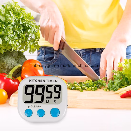 Digital Kitchen Timer with Premium Magnetic Backing for Cooking, Baking and More (LCD Display, Loud Alarm, Countdown) Esg10223
