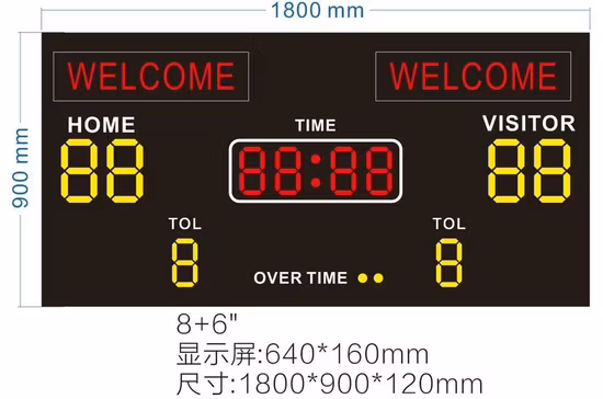 Outdoor Waterproof Digital Scoreboard American Football LED Scoreboard